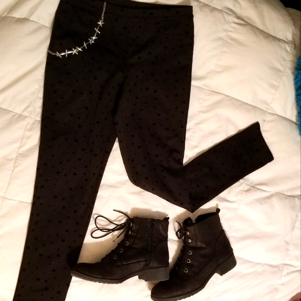 Black Heart Pants